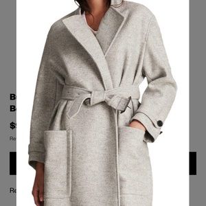 Burberry London Gray Heronsby Wool Coat